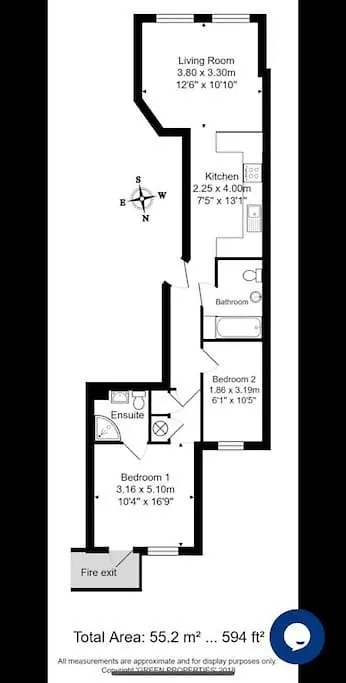 아파트 Sea View - 2 Bedroom - West Pier - Brighton Beach 영국